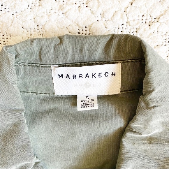 Anthropologie Marrakech Green Geneva Anorak Utility Field Jacket Green, Small - Picture 3 of 10